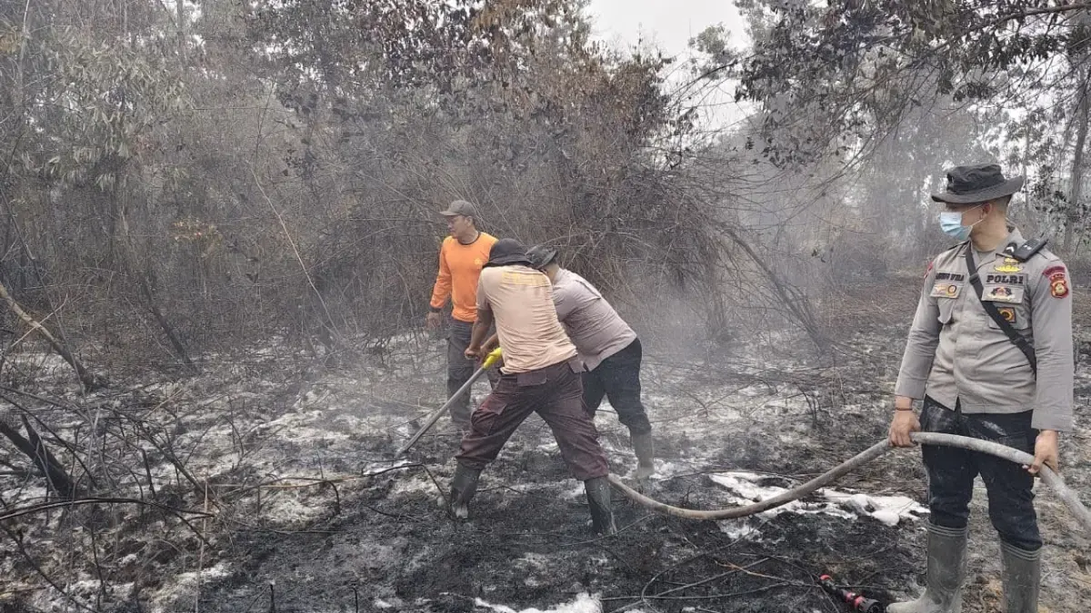Rahasia Satgas Karhutla Kapuas Padamkan Bara Api Bawah Tanah di Desa Arang Limbung