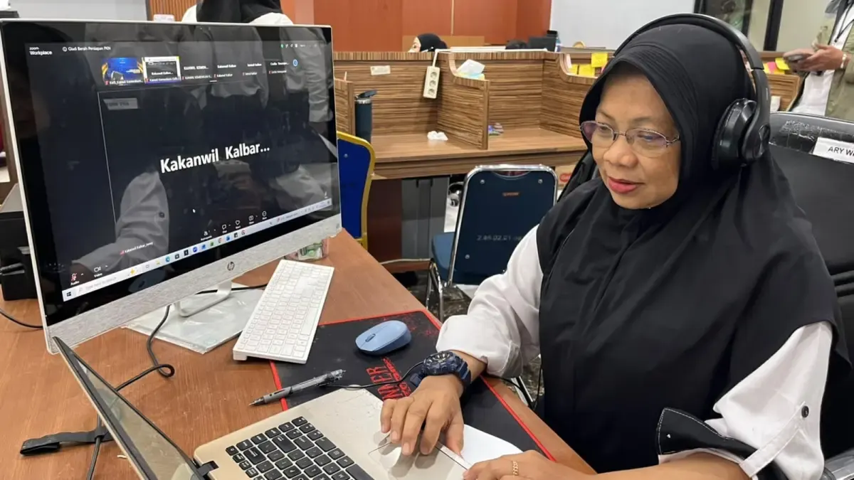Kanwil Kemenkum Kalbar mengikuti forum nasional pembangunan hukum tahun 2026 secara daring